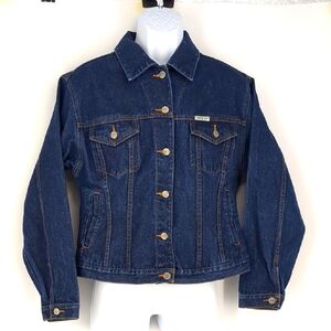 Vintage Y2K Star Denim Cropped Denim Jean Jacket Women's Size XL